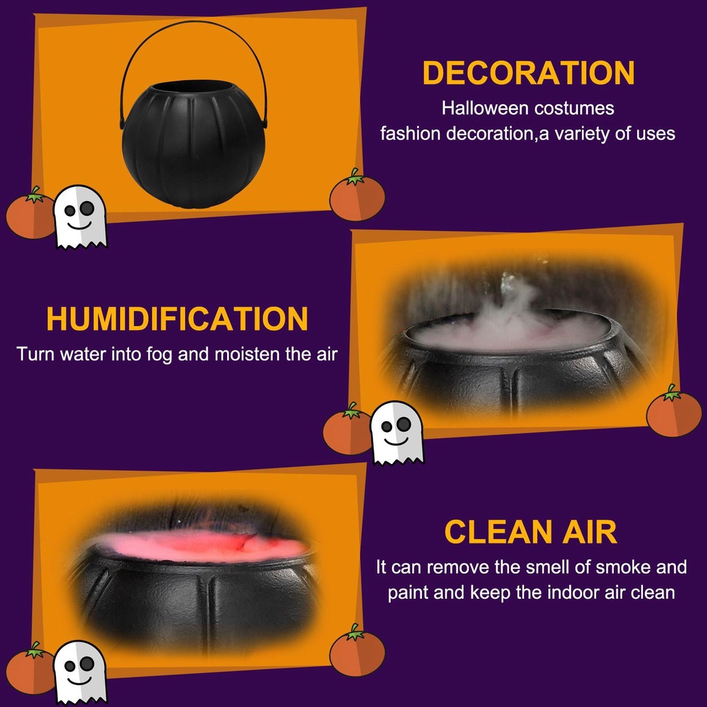 Lọ Đựng Thuốc Hóa Trang Phù Thủy Màu Đen Thay Đổi Màu Sắc Độc Đáo Cho Halloween