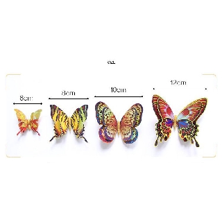 2000đ/1 con - cần đặt tối thiểu 12 con bướm decor 3D 12  BC02