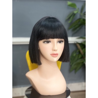 Tóc thật 100% có da đầu 2d 3d duỗi thẳng mái canh bup bê siêu hot