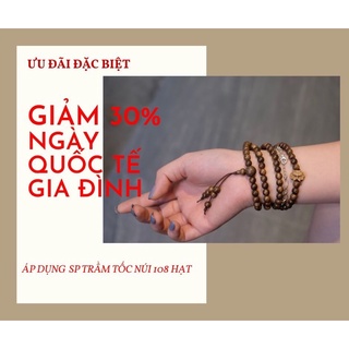 Vòng trầm tốc tự nhiên 108 hạt