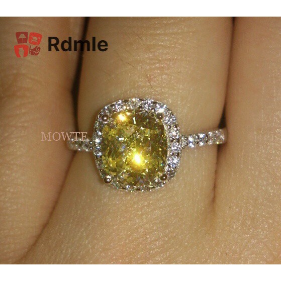 Nhẫn Bạc 925 Đính Đá Kim Cương Thời Trang 1.01ct Cho Nữ