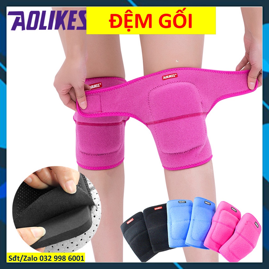 Xỏ gối chống chầy xước Đệm gối Bó gối thể thao tập YOGA GYM Aolikes 0217B 0210 0219 0211 0212 Băng gối thế thao ddcg