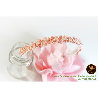 Bờm - kẹp hoa ren độc quyền tại AP handmade