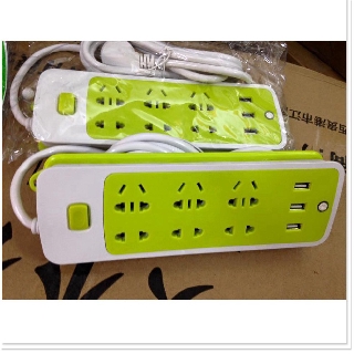 Ổ điện xanh chống giật 3 cổng usb