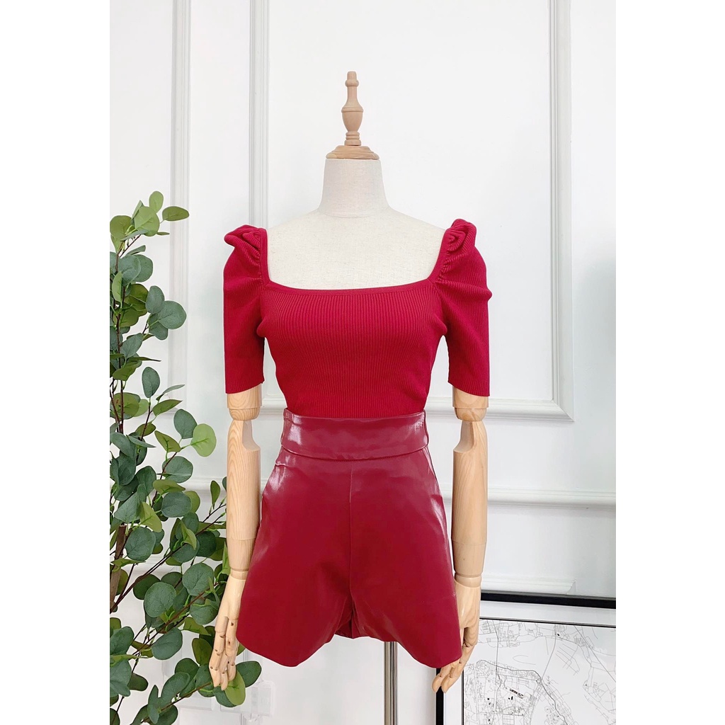 Áo mongtoghi cổ vuông tay bồng, freesize