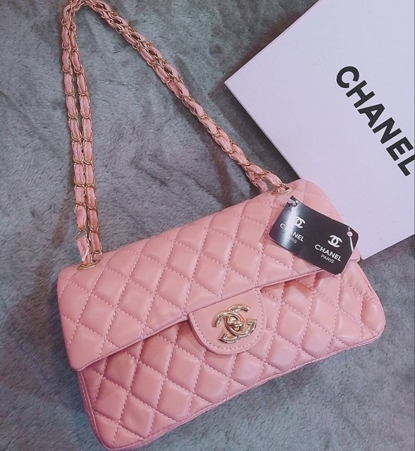 Túi xách nữ classic size 26 hồng