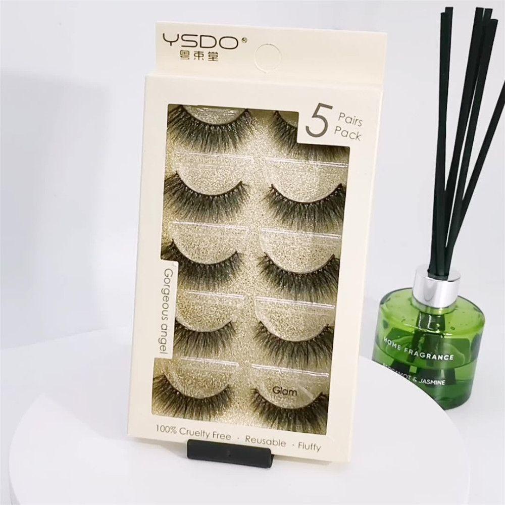 Set 5 Cặp Lông Mi Giả Dày Dài Có Thể Tái Sử Dụng