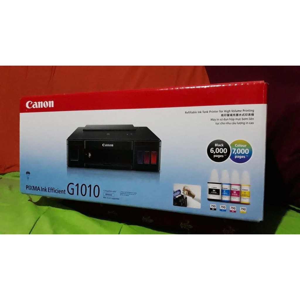 Máy in phun màu Canon Pixma G1010 kèm 4 chai mực hàn quốc | BigBuy360 - bigbuy360.vn