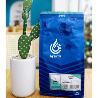 Cà phê BỘT nguyên chất, cà phê pha phin 100% hạt Arabica thơm, chua nhẹ, bịch 250g MK Coffee