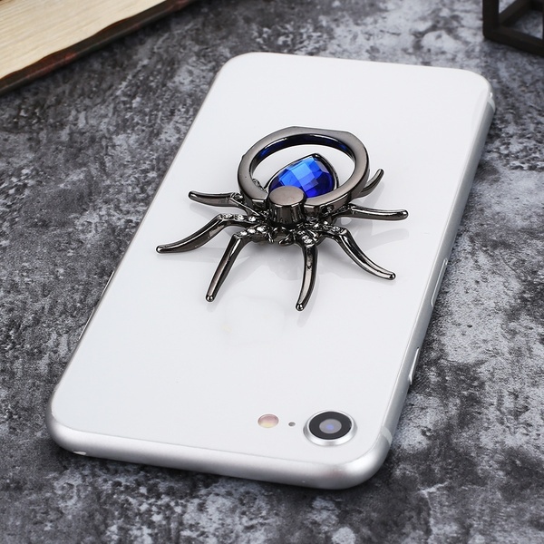 Đế nhẫn điện thoại Spiderman sang trọng giá đỡ bằng kim loại Giá đỡ điện thoại xoay 360 độ