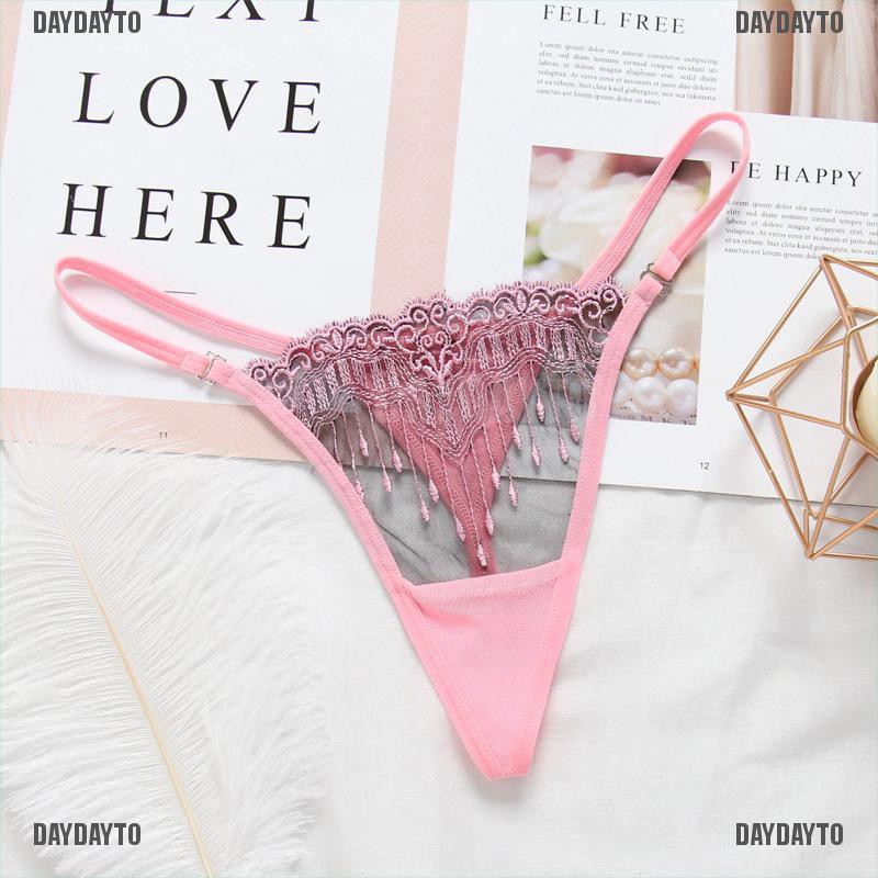 Quần Lót Lọt Khe Phối Tua Rua Quyến Rũ Dành Cho Nữ