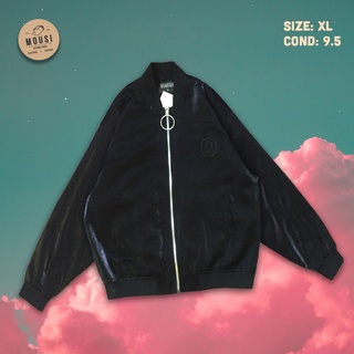 Áo khoác Bomber dù 2hand (second hand) TUYỂN CHỌN - màu xanh lá - vintage, cổ điển - unisex [FREE SHIP]