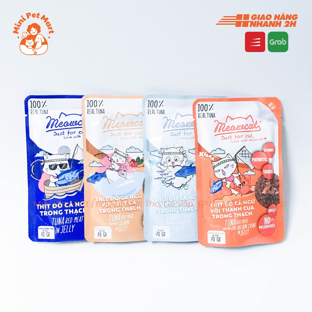 Pate gói cho mèo trưởng thành MEOWCAT 70g