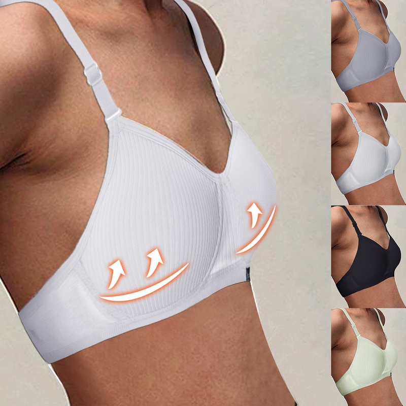 Áo Ngực Cotton Không Đường May Size 32-38AB Thời Trang Gợi Cảm Cho Nữ