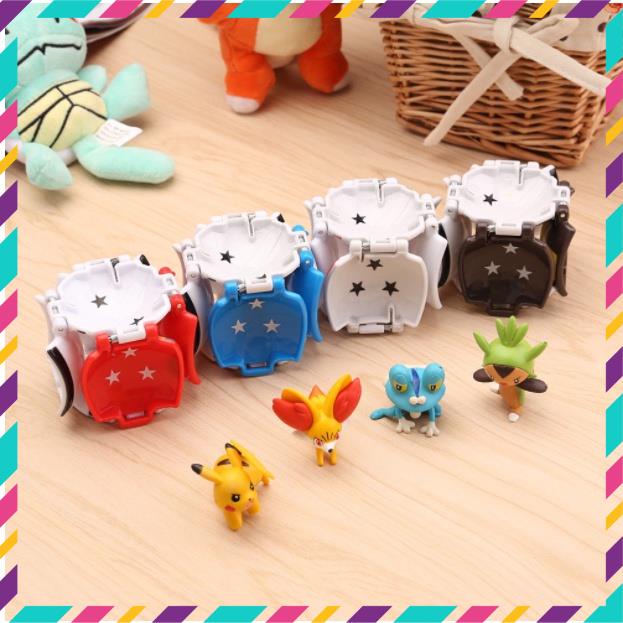 Mô Hình Quả Cầu Pokemon, Tự Động Ném Thú Pikachu - Sáng Tạo Cho Bé