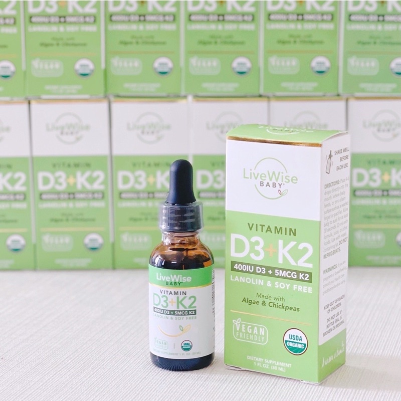Vitamin D3K2 Livewise Organic