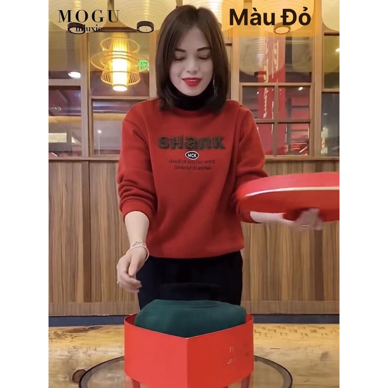 Áo Nỉ Bông Nhật Cao Cấp - 2 lớp cổ áo dữ ấm vùng cổ