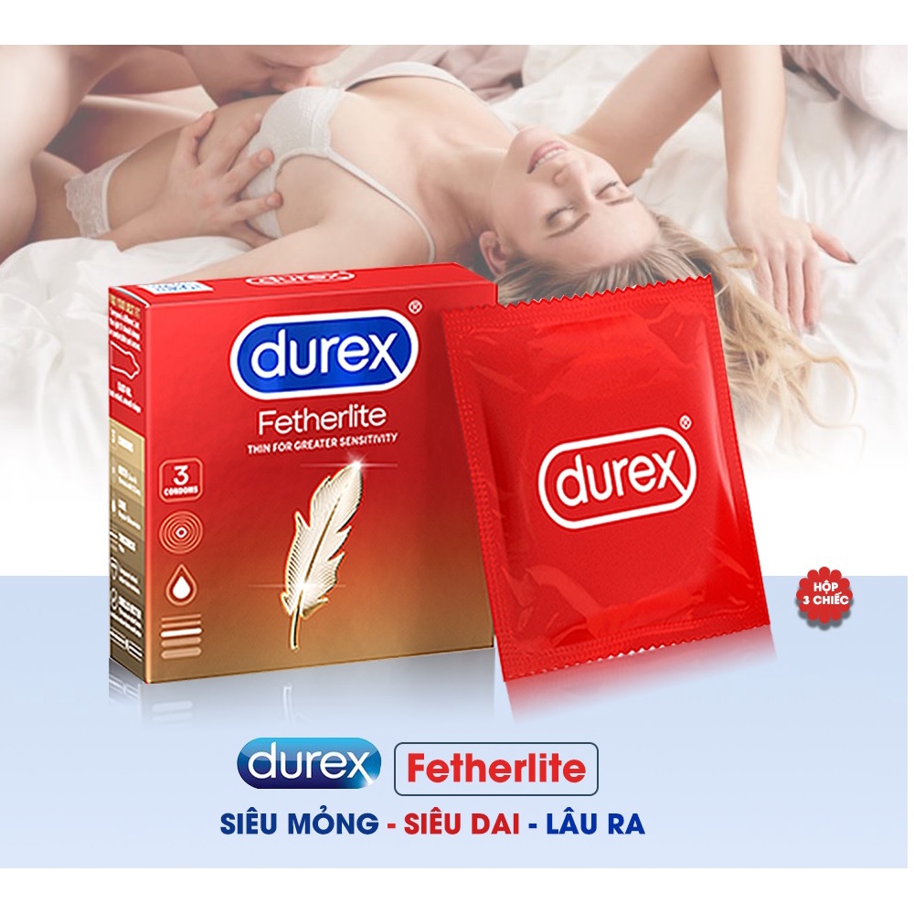 Bao Cao Su Durex Chính hãng Đủ Các Loại - Siêu Mỏng - Gân Gai - Kéo Dài Thời Gian - Ngăn Xuất Tinh Sớm