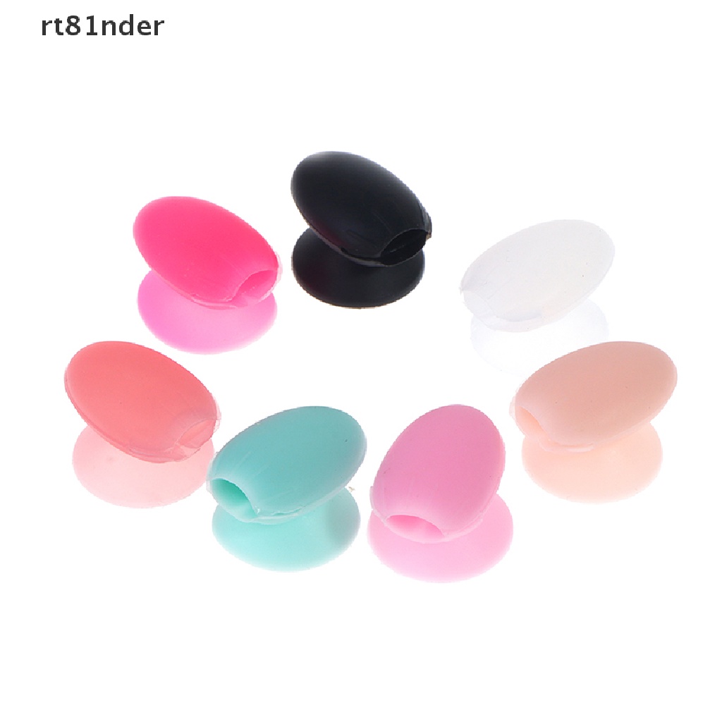 Bộ 5 cái nắp silicone đậy bảo vệ cọ trang điểm môi