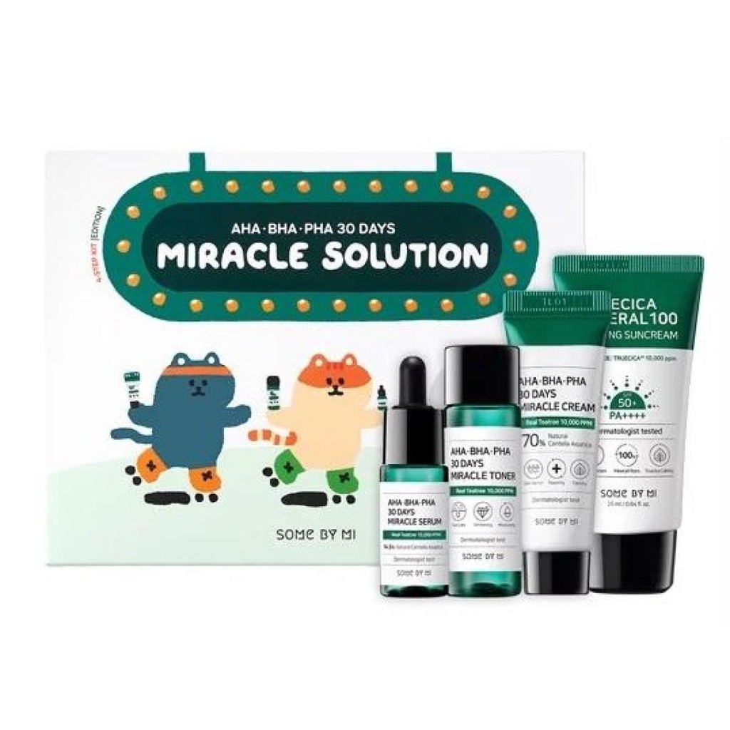 Bộ sản phẩm Some By Mi AHA-BHA-PHA 30 Days Miracle Solution 4-Step Kit-Edition