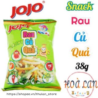 Bánh snack jojo® rau củ quả gói 38g