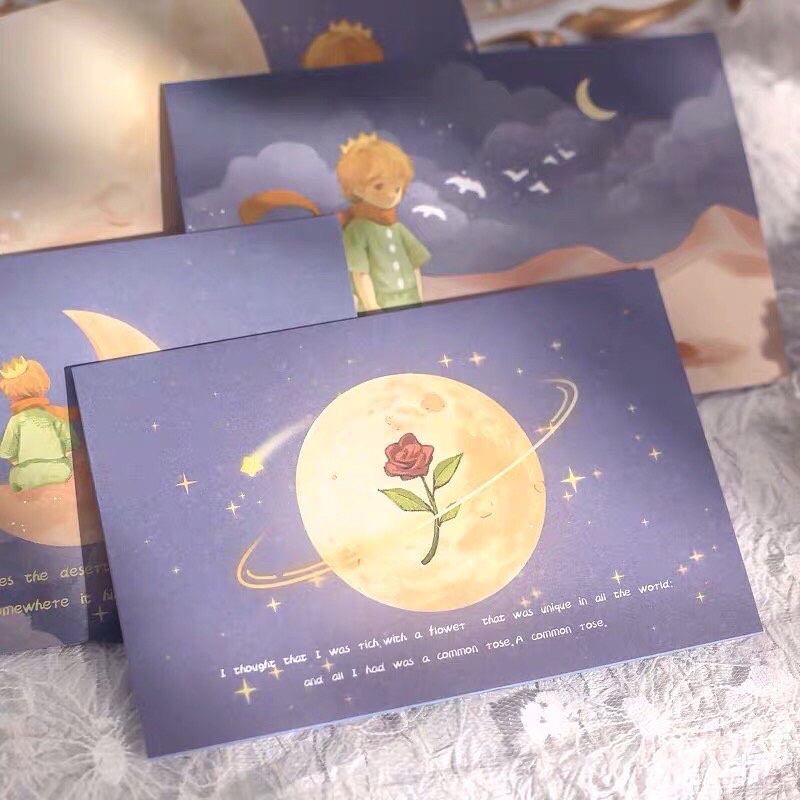 Thư viết tay kèm bao bì hoạ tiết Hoàng Tử Bé