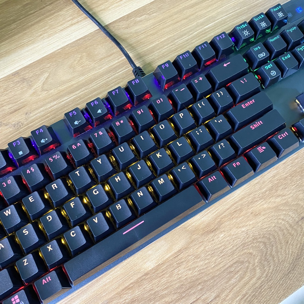 Bàn Phím Cơ Gaming Newmen GM550 Yellow LED- Like New Bảo Hành 12 Tháng