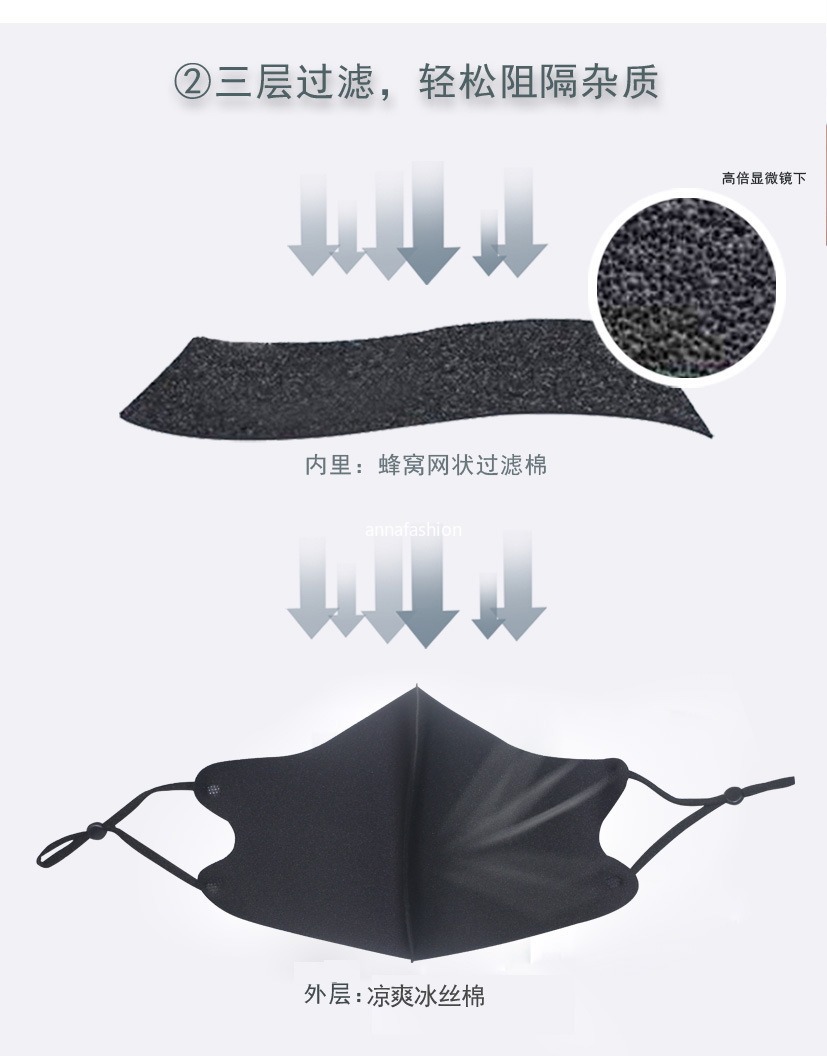 Khẩu Trang Lụa Chống Bụi Có Thể Điều Chỉnh Kích Thước | BigBuy360 - bigbuy360.vn