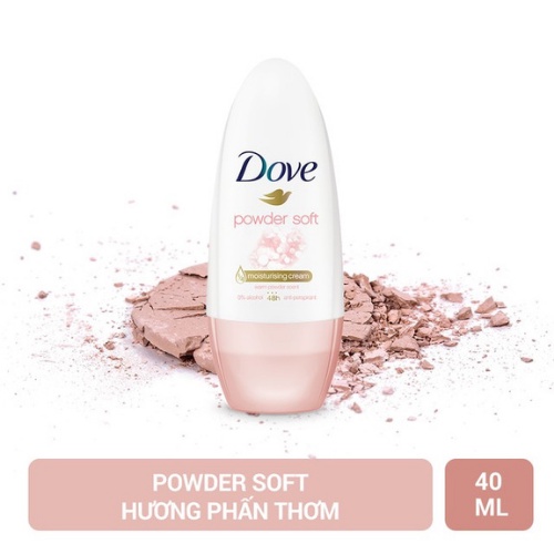 Lăn nách lăn khử mùi Dove dưỡng da trắng mịn 40ml