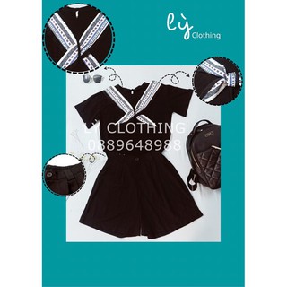 Áo phông thắt nơ phong cách trẻ trung hai màu đen, trắng