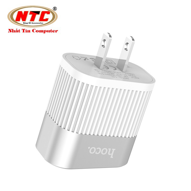 Cốc sạc Hoco C40 Speedmaster có màn hình hiển thị (2 cổng sạc, dòng điện max 2.4A) - Hãng phân phối chính thức