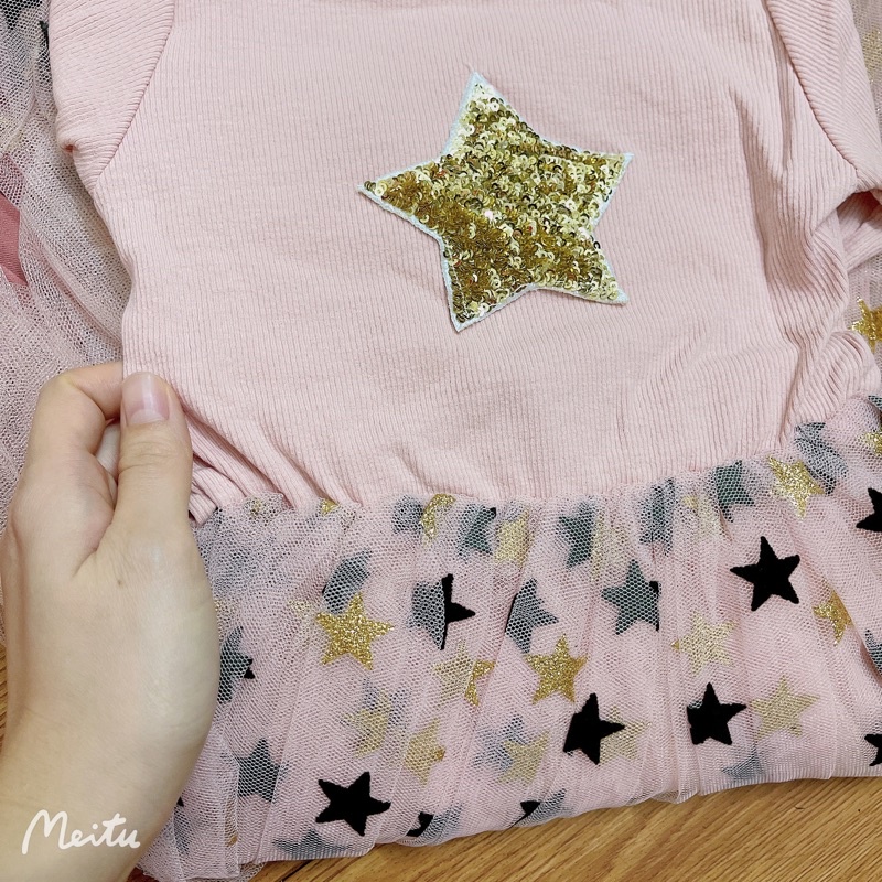 Váy thu đông vây xoè ngôi sao vây xuất dư cho bé