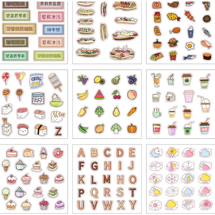 Hộp sticker dán vở siêu đẹp tặng bạn dễ thương, chứa nhiều băng dính cute cho bé ngày sinh nhật | BigBuy360 - bigbuy360.vn