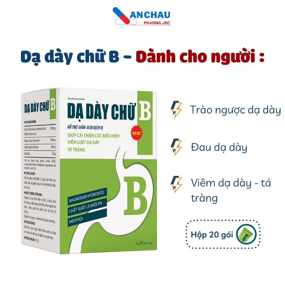 Dạ dày chữ B cắt cơn trào ngược, giảm tiết acid, giảm viêm loét dạ dày