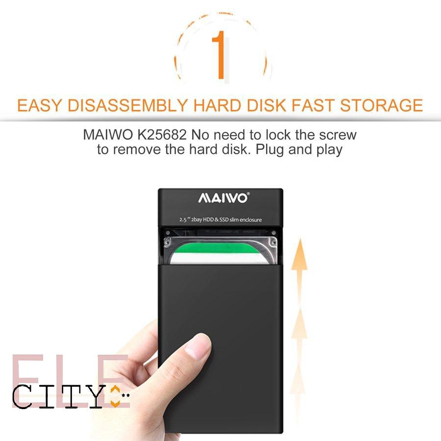 Ổ Cứng Di Động 20ele K25682 Dual Bay Hdd Ssd Usb3.0 | BigBuy360 - bigbuy360.vn