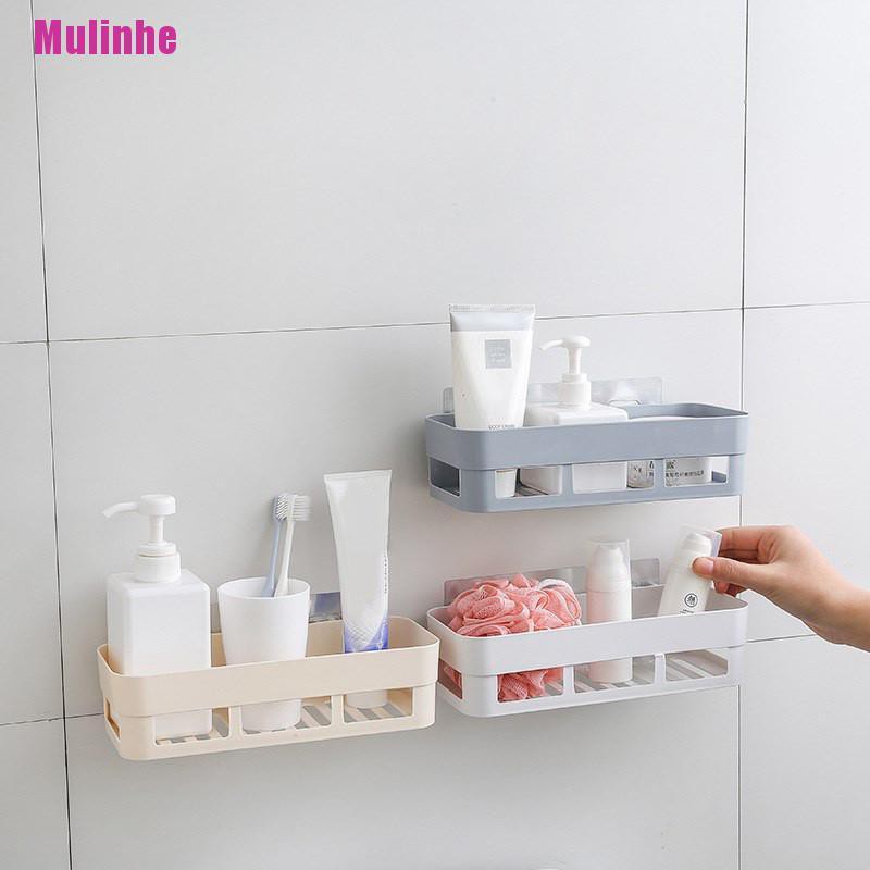 [Mulinhe] Giá Đỡ Khăn Tắm / Bọt Biển Hút Chân Không Gắn Tường Nhà Tắm