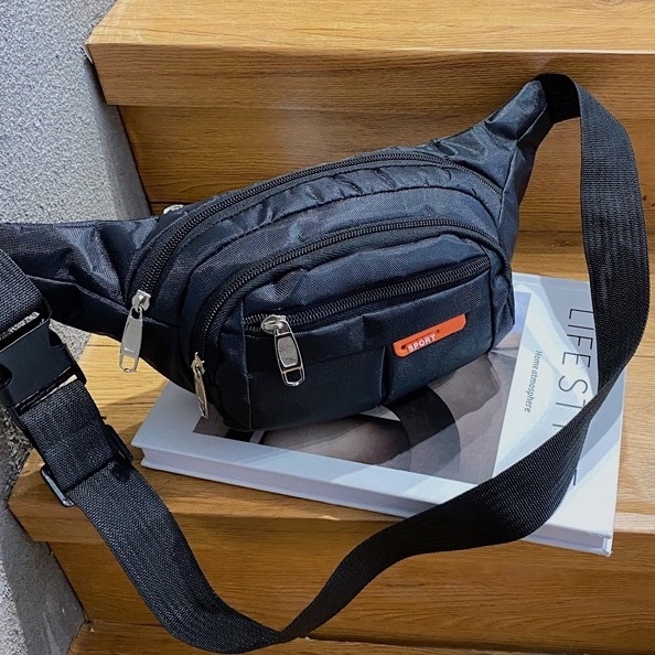 Túi đeo bụng, đeo hông nam nữ 6 ngăn bền đẹp chống thấm nước Sport đủ màu lựa chọn