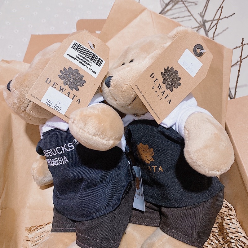 - GẤU BÔNG BEARISTA BEAR BOY INDONESIA/ DEWATA BLACK APRON