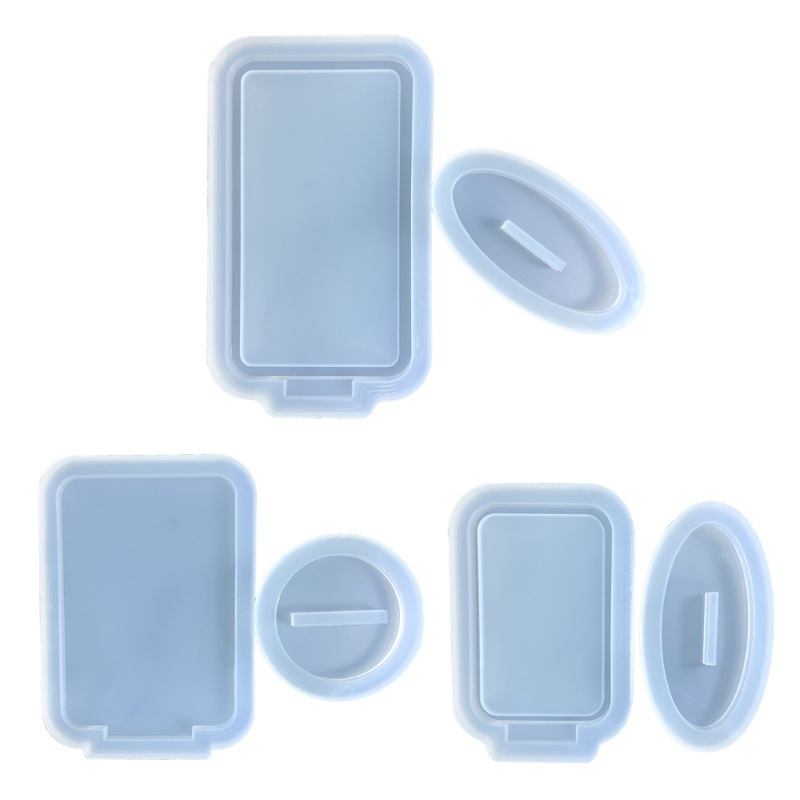 Set 2 Khuôn Silicone Làm Bình Lắc Epoxy Resin Sáng Bóng Dành Cho Trang Trí Nhà Cửa