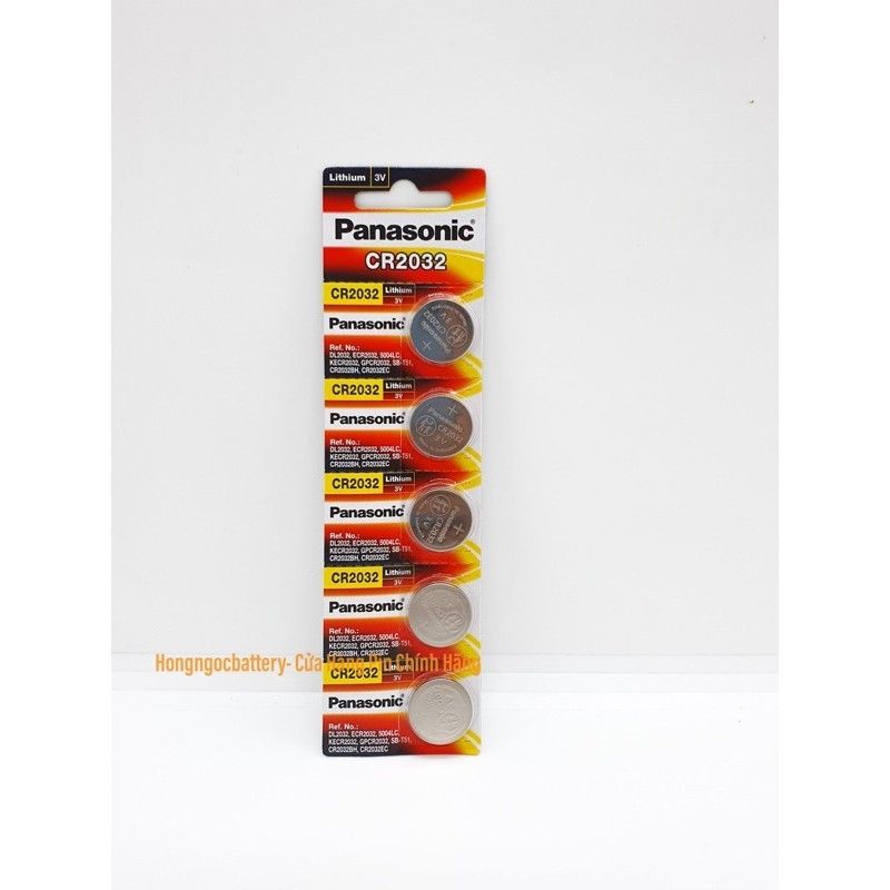 Vỉ 5 Viên Pin Panasonic CR2032 / CR2025 / CR2016 / CR1632 / CR1220 / CR1620 /