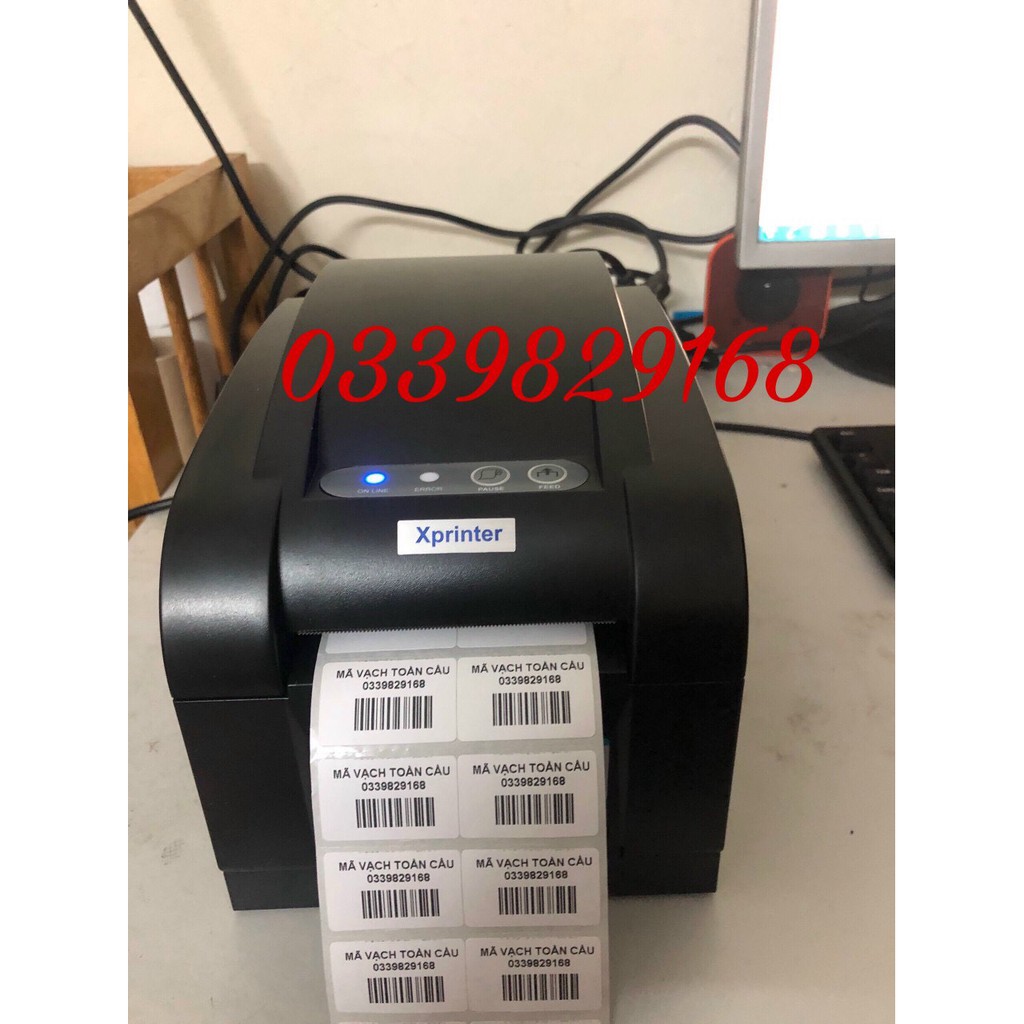 Máy in tem nhãn mã vạch + vận đơn + hoá đơn k80: Xprinter 350b | BigBuy360 - bigbuy360.vn