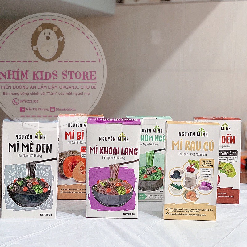 Mì rau củ tổng hợp sấy lạnh Hi Mama Nguyên Minh 300g