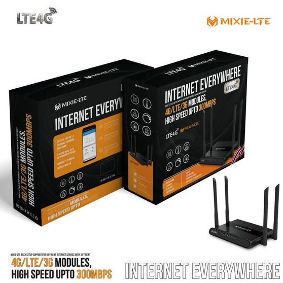 [Chính Hãng ]Bộ Phát Wifi 3G/4G Tốc Độ Cao MIXIE-LTE 4 RÂU | Phát wifi từ sim 4g - 4 CỔNG LAN HỖ TRỢ LÊN ĐẾN 32 THIẾT BỊ