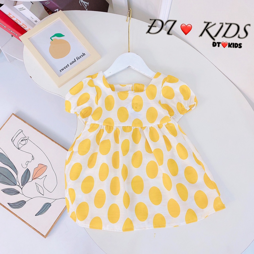 [XẢ HÀNG] Váy Đũi Lụa Siêu Xinh Cho Bé Gái