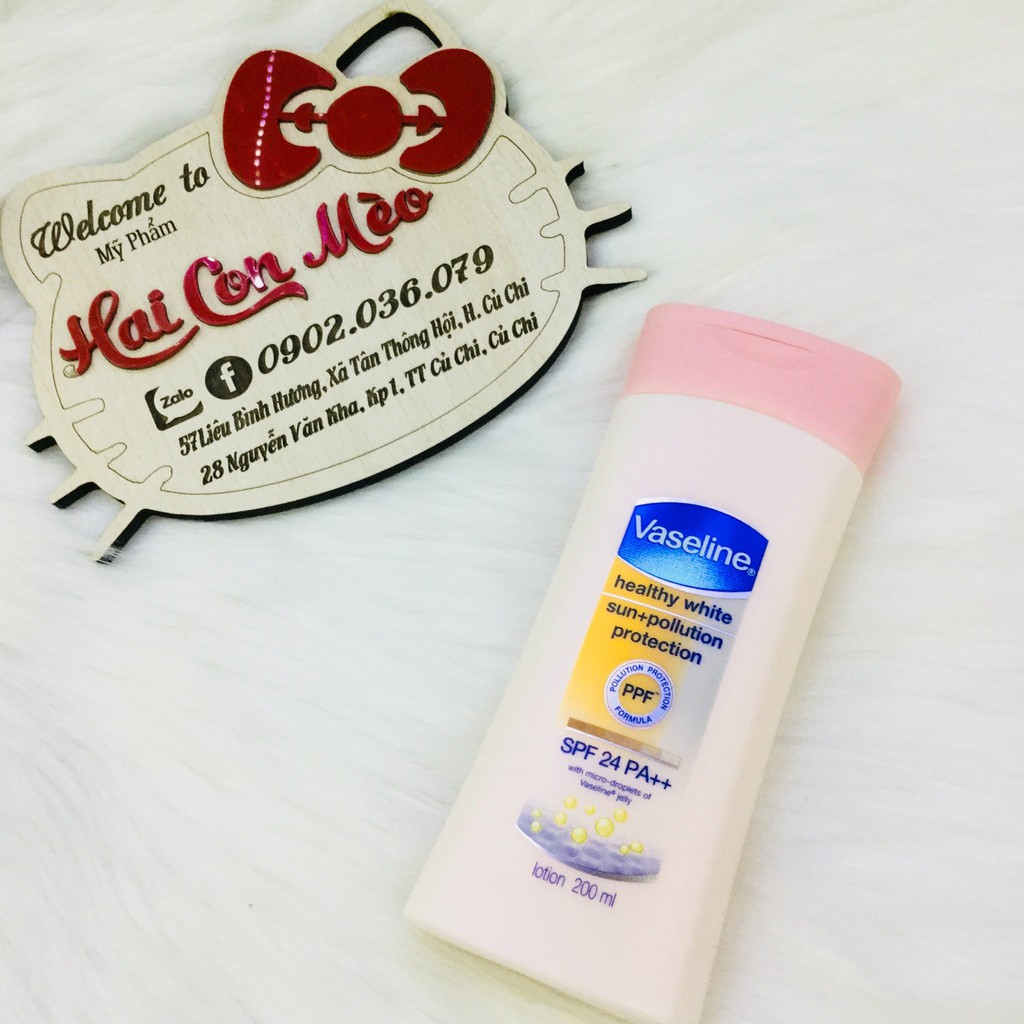 sữa dưỡng trắng da chống nắng Vaseline PPF và SPF 24 PA++ 200ml