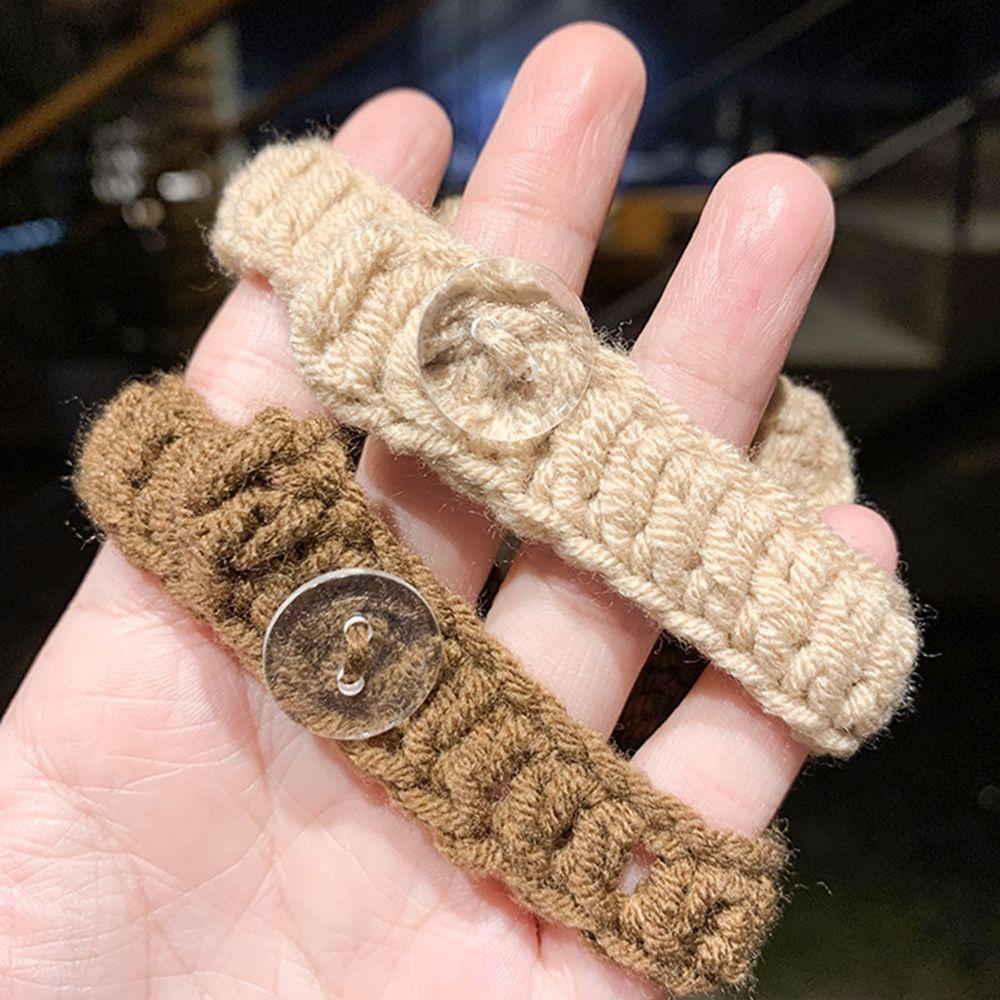 Vòng Tay Dây Len Họa Tiết Gấu Hoạt Hình Đơn Giản Phong Cách Hàn Quốc Cho Cặp Đôi