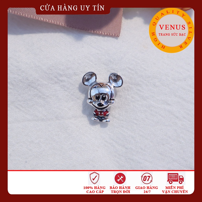 Charm Chuột Micky Đỏ- S925 ALE- Bộ Sưu Tập 2020