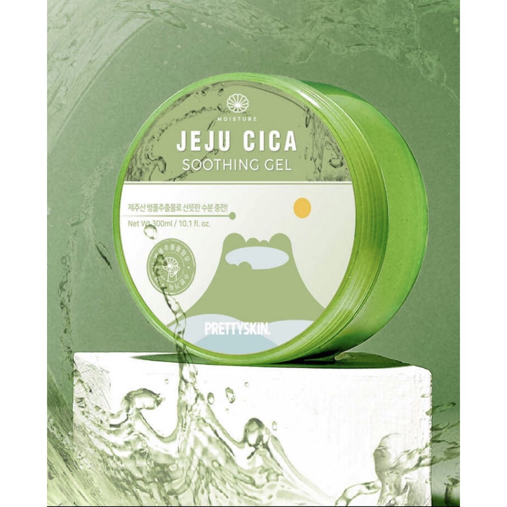 Gel Dưỡng Rau Má Jeju Cica Soothing Gel Pretty Skin 300g
