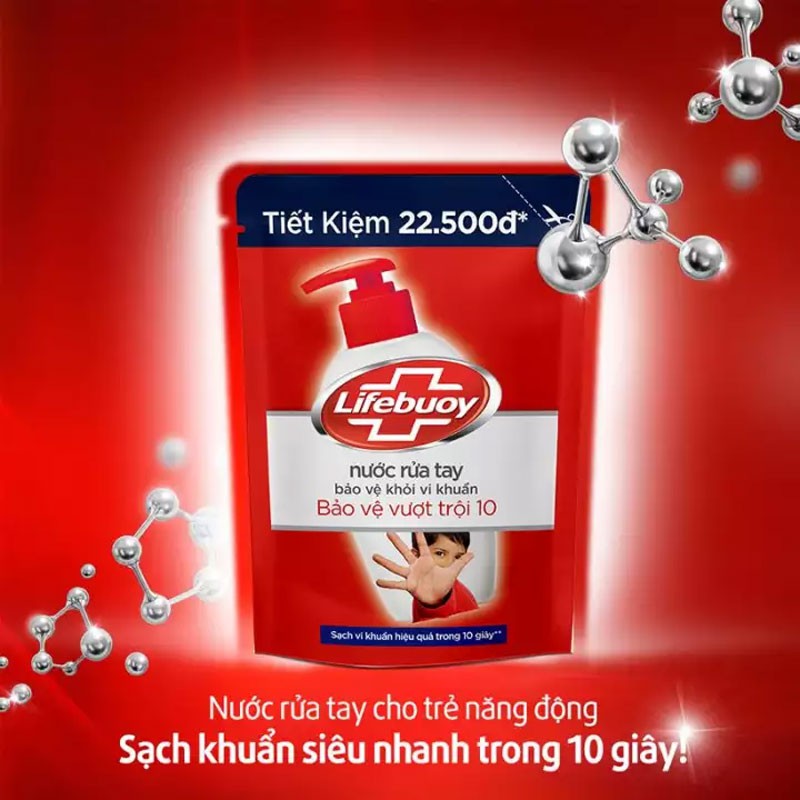 Nước Rửa Tay Lifebuoy Bảo Vệ Da Khỏi Vi Khuẩn Dạng Túi 450g