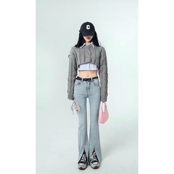 Bộ Áo Sweater + Chân Váy Xếp Ly Đáng Yêu Thời Trang Cho Nữ